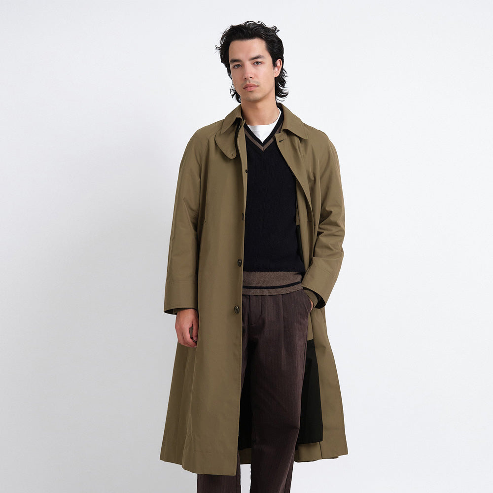 Oliver Lothian Water Repellant Coat Marling - Khaki