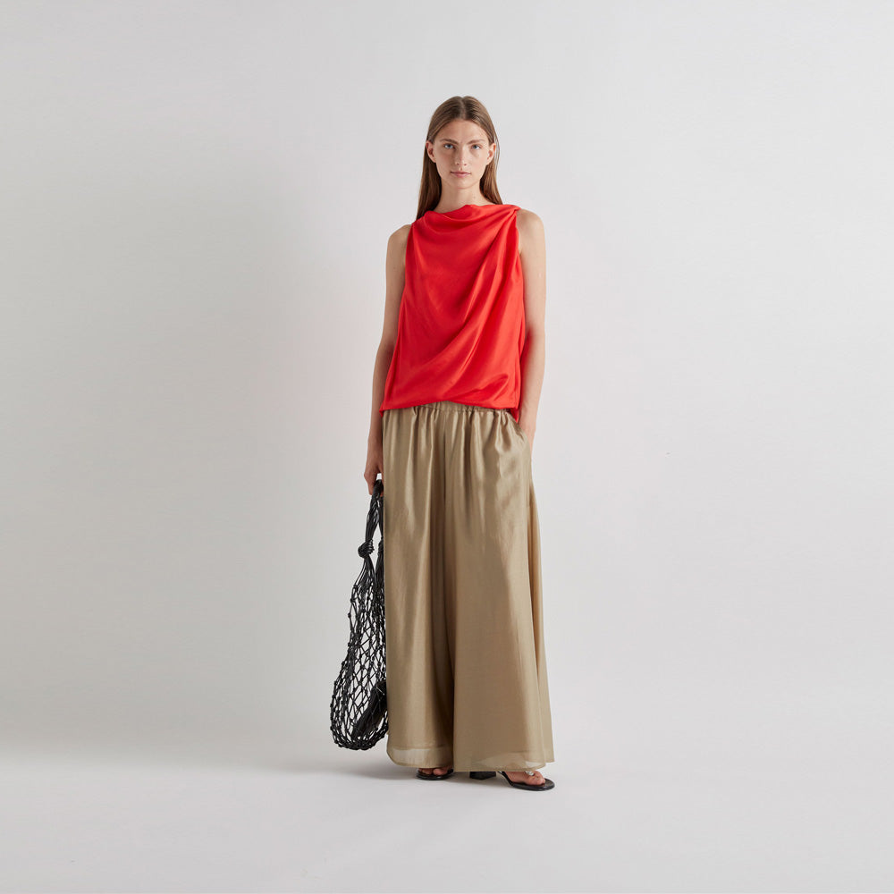 Palazzo Pants - Beige