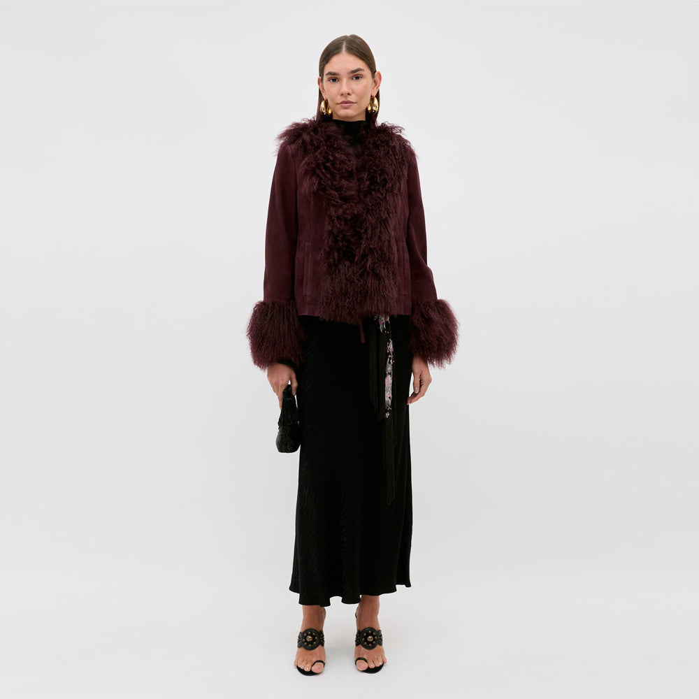 Rixo Sammy Jacket - Maroon