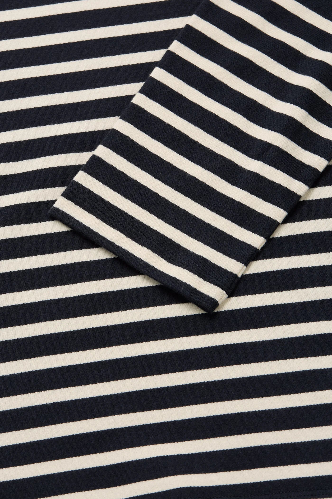 Marron Oversized Blouse - Navy/Off White Stripe