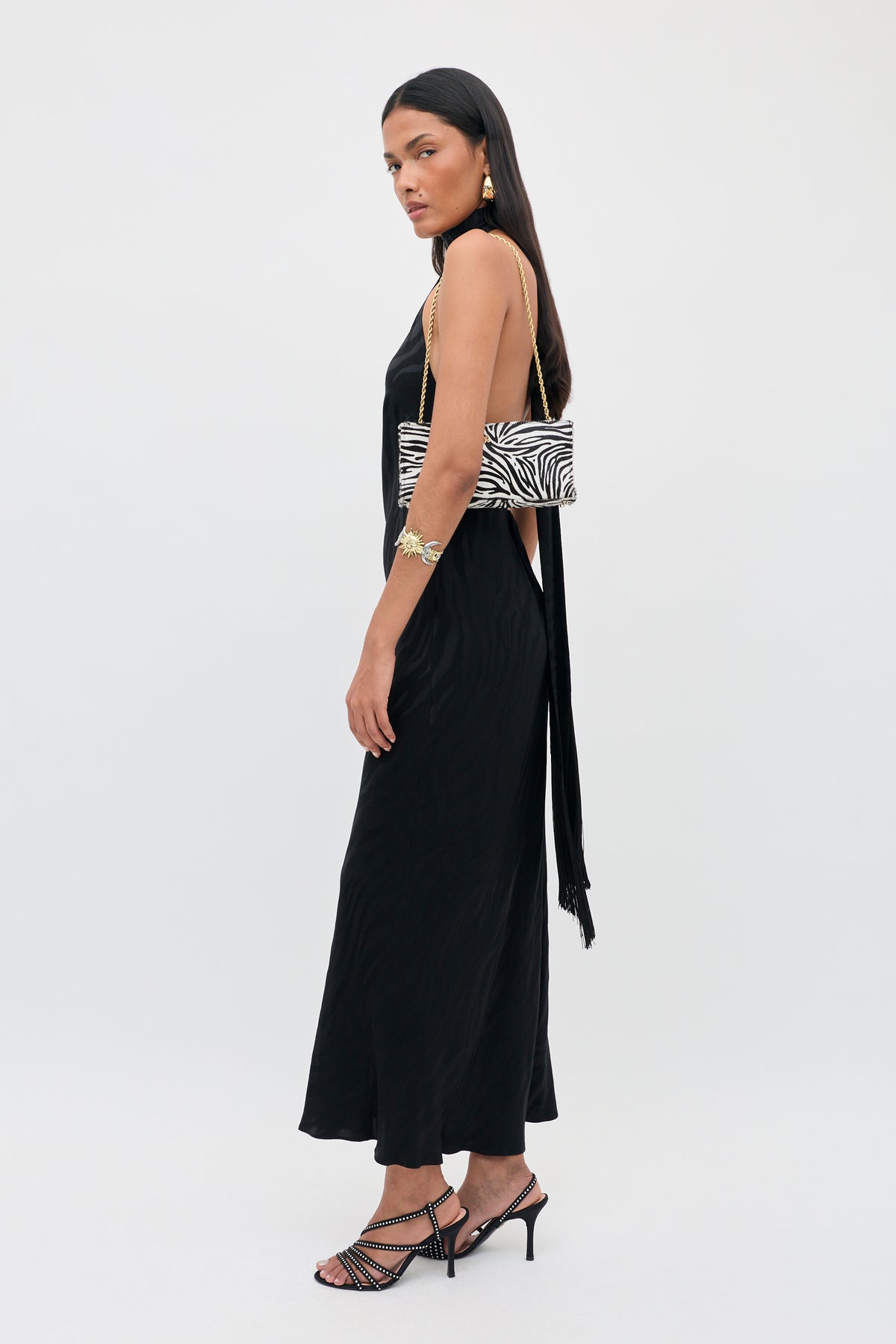 Rixo Maura Dress - Cooper Jacquard Black