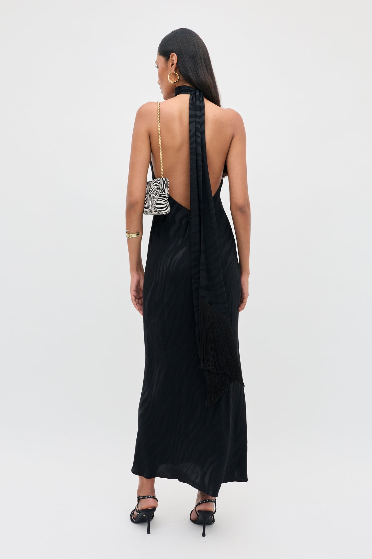 Rixo Maura Dress - Cooper Jacquard Black
