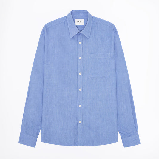Deon - Chambray shirt - Blue Quartz