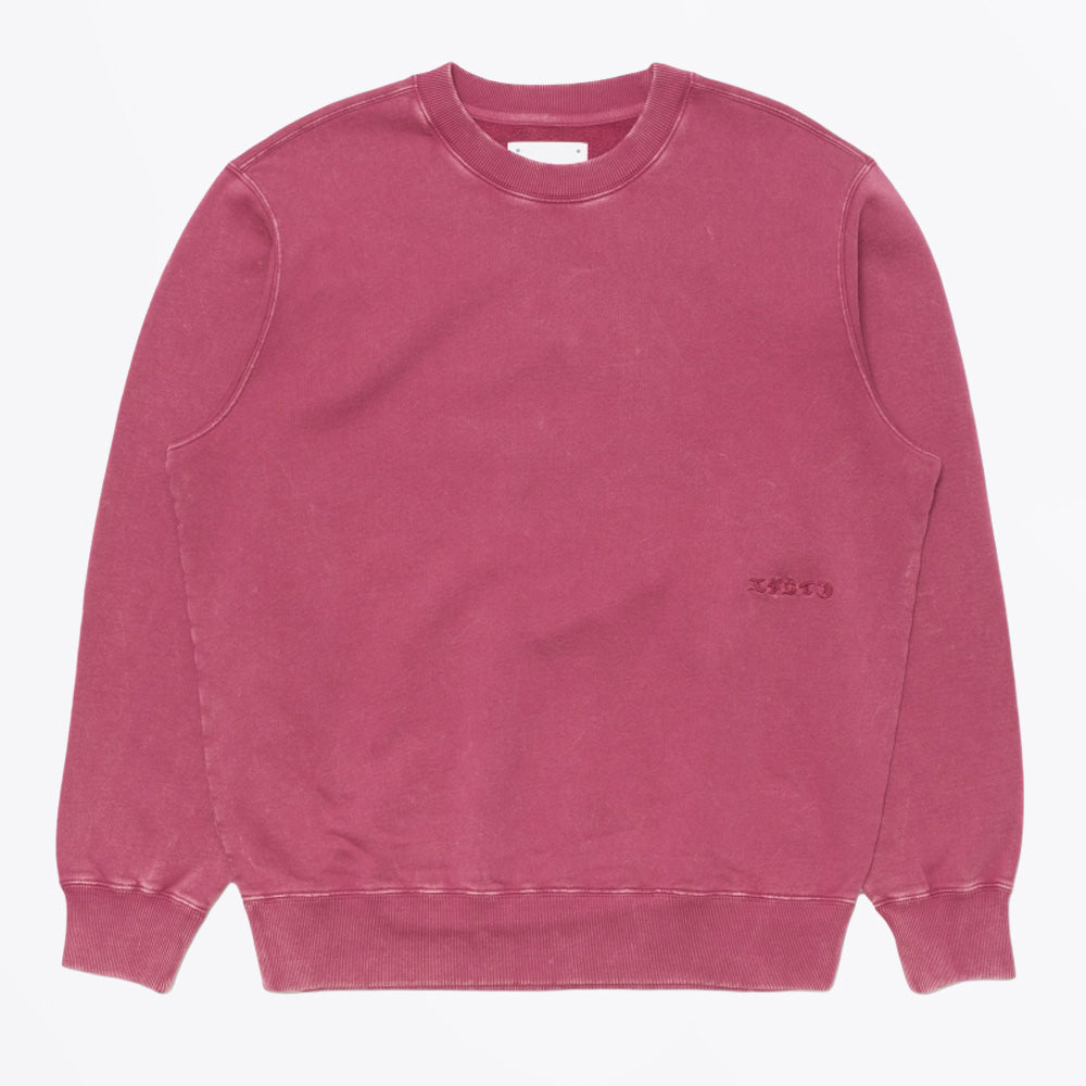 Edwin Axiom Crew Sweat - Red Plum
