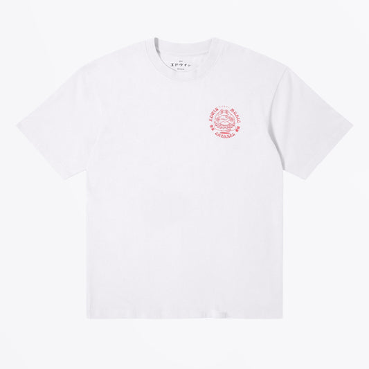 Edwin Music Channel T-Shirt - White/Red