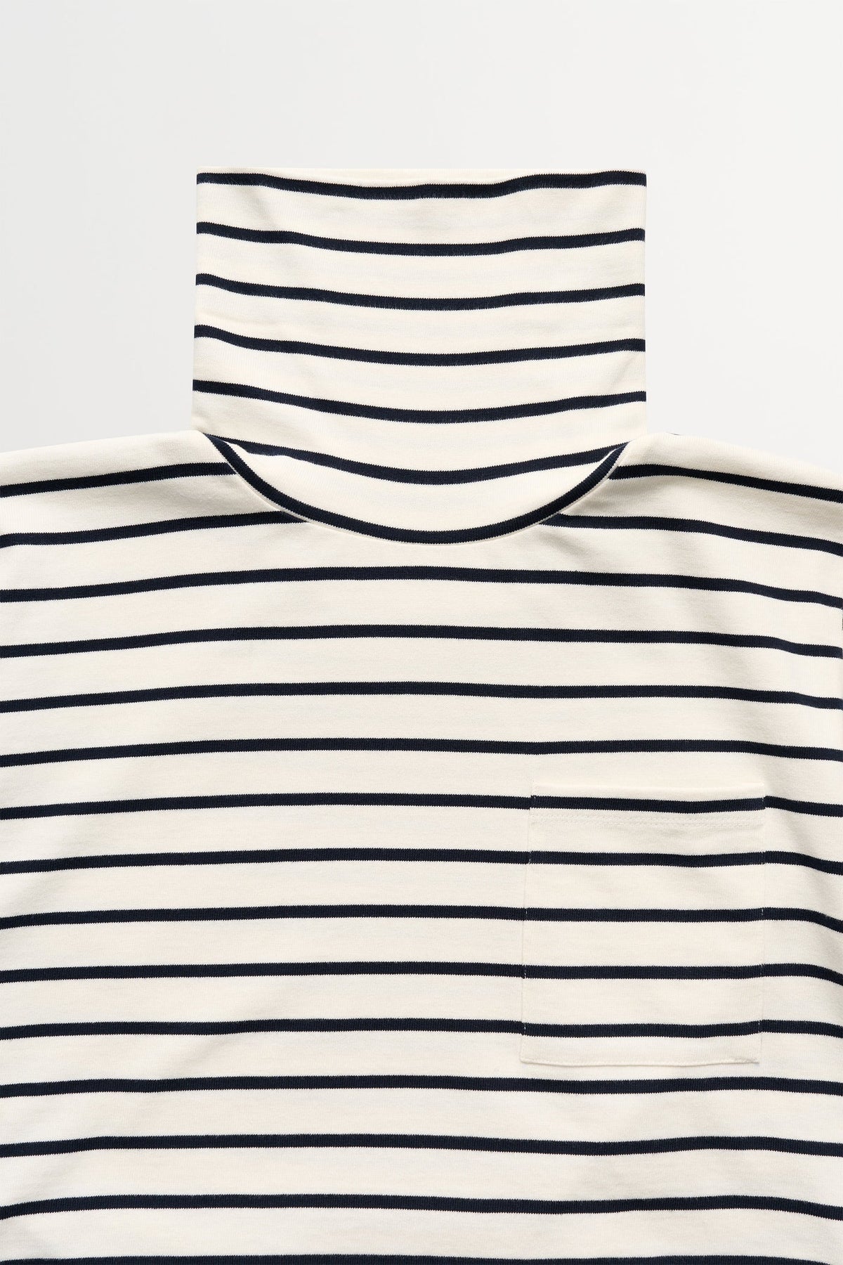 Skall Nessa T-Neck Blouse - Ecru / Navy Stripe