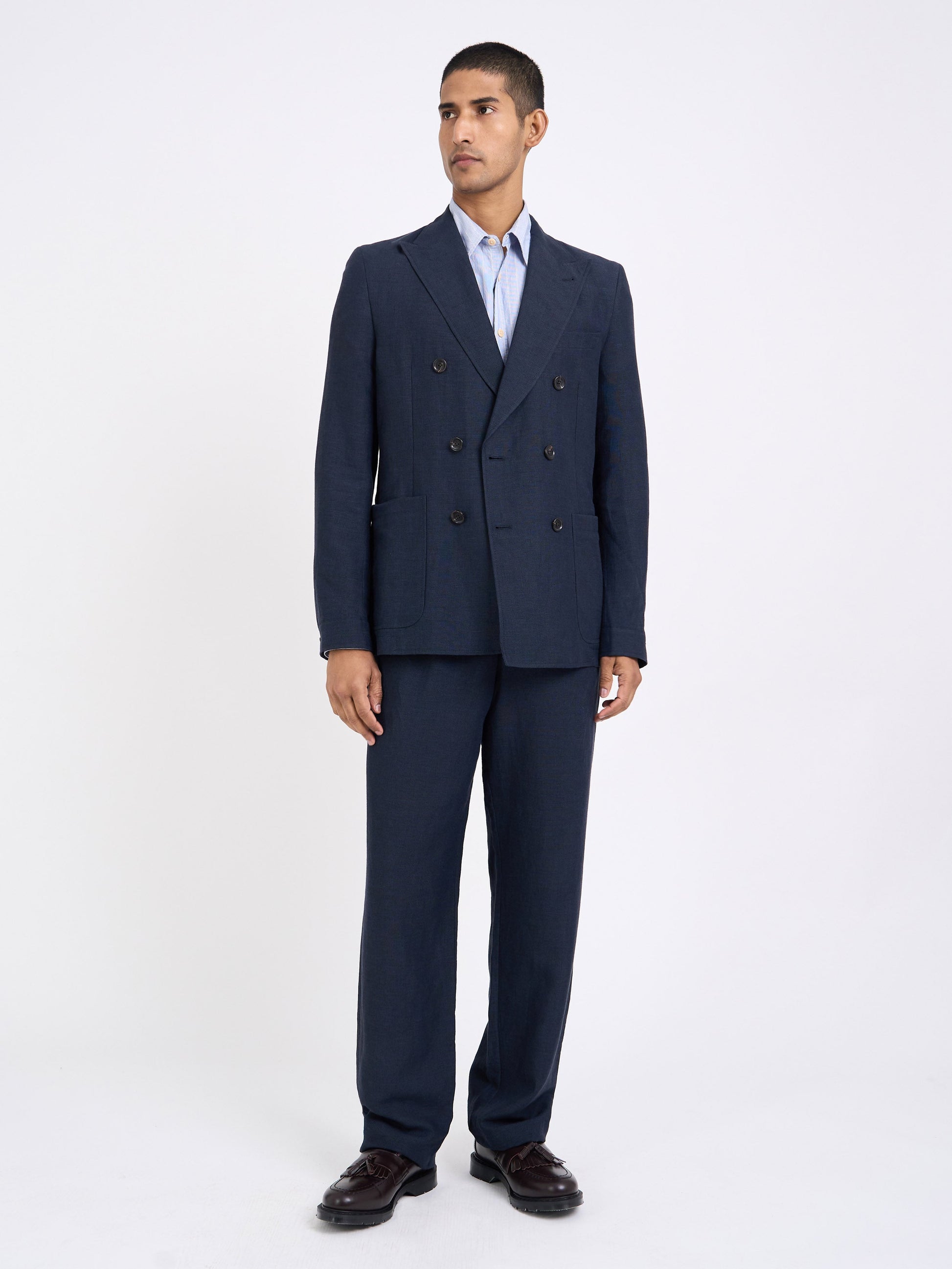 Oliver Double-Breasted Jacket Silman - Navy