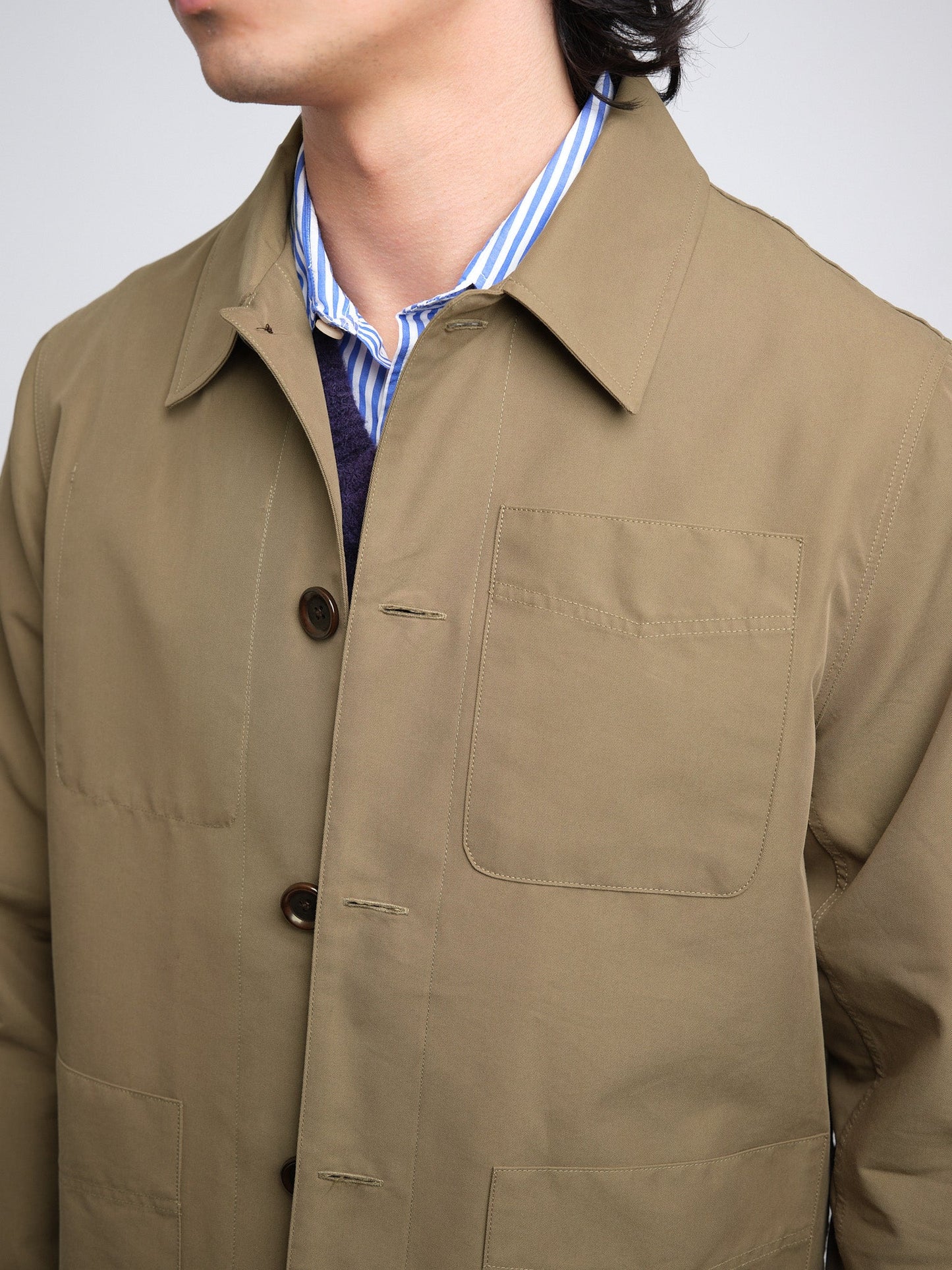 Kennard Water Repellant Jacket Marling - Khaki