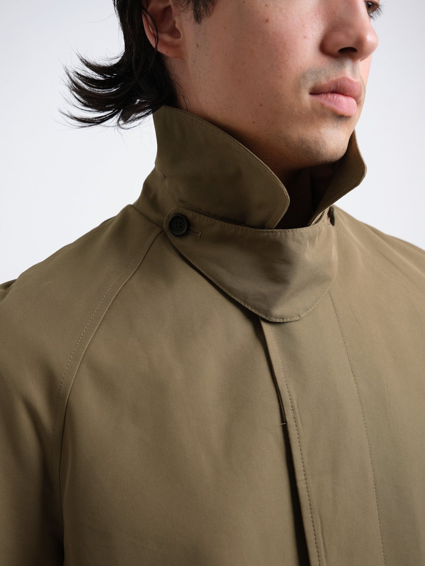 Lothian Water Repellant Coat Marling - Khaki