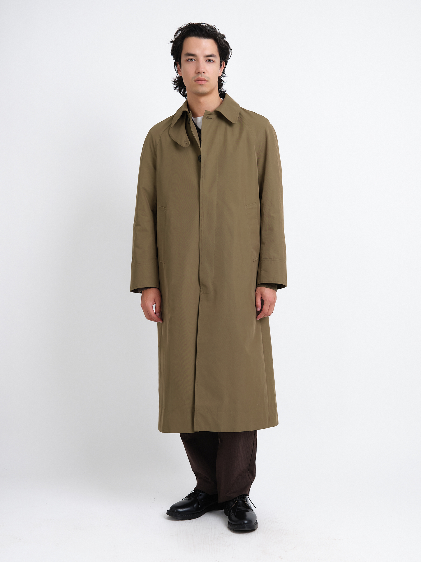 Lothian Water Repellant Coat Marling - Khaki