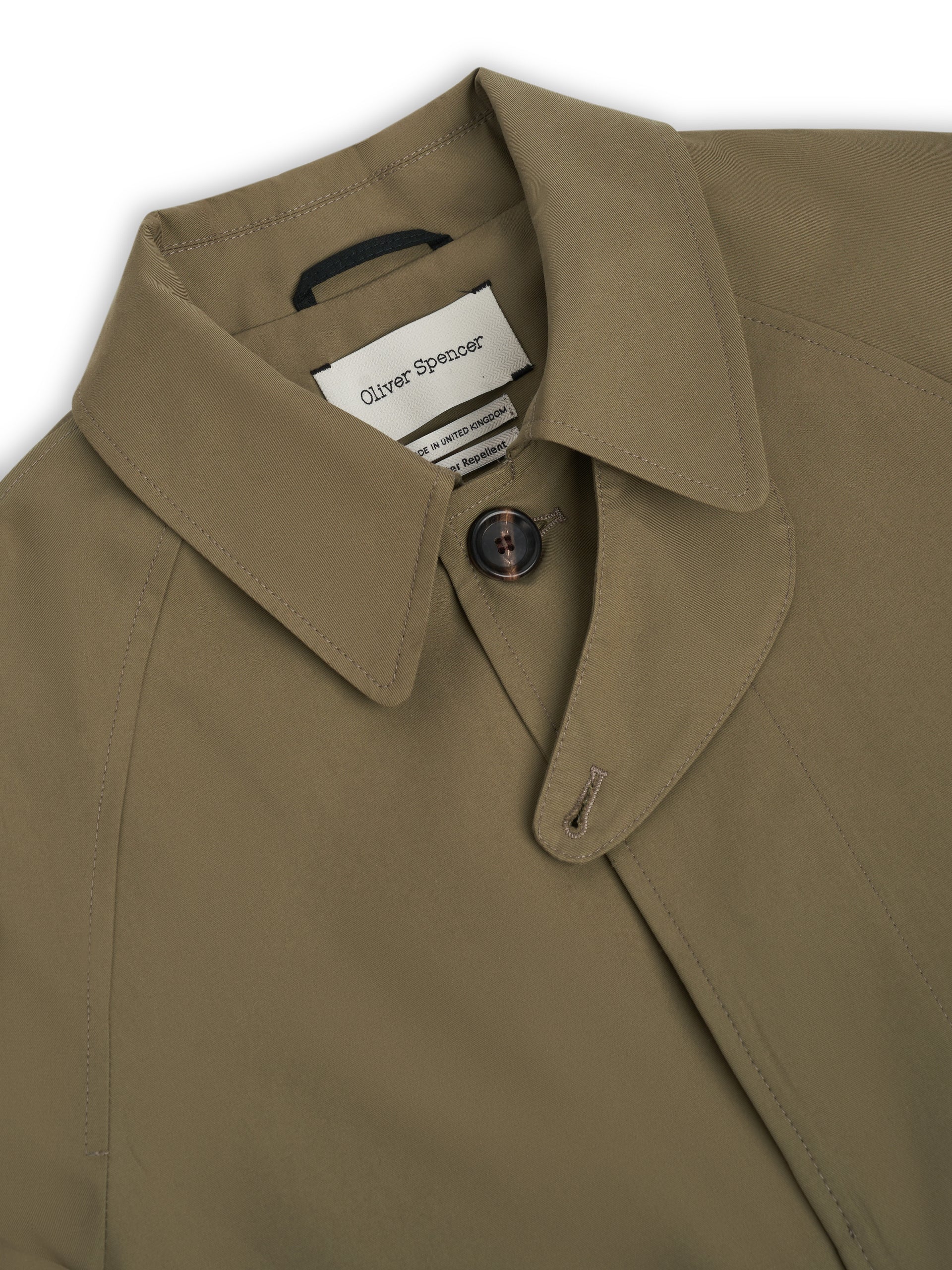 Oliver Lothian Water Repellant Coat Marling - Khaki