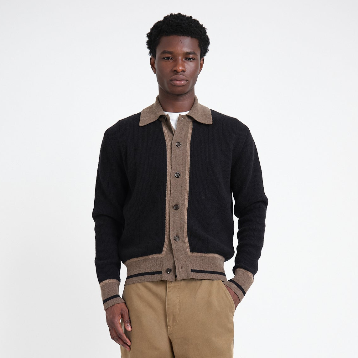Britten Knitted Cardigan Colvin - Black