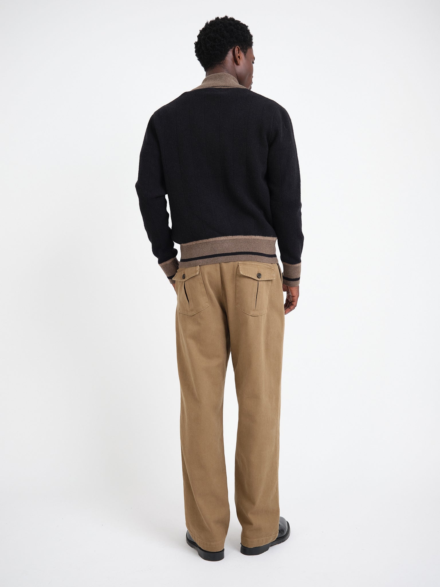 Oliver Britten Knitted Cardigan Colvin - Black