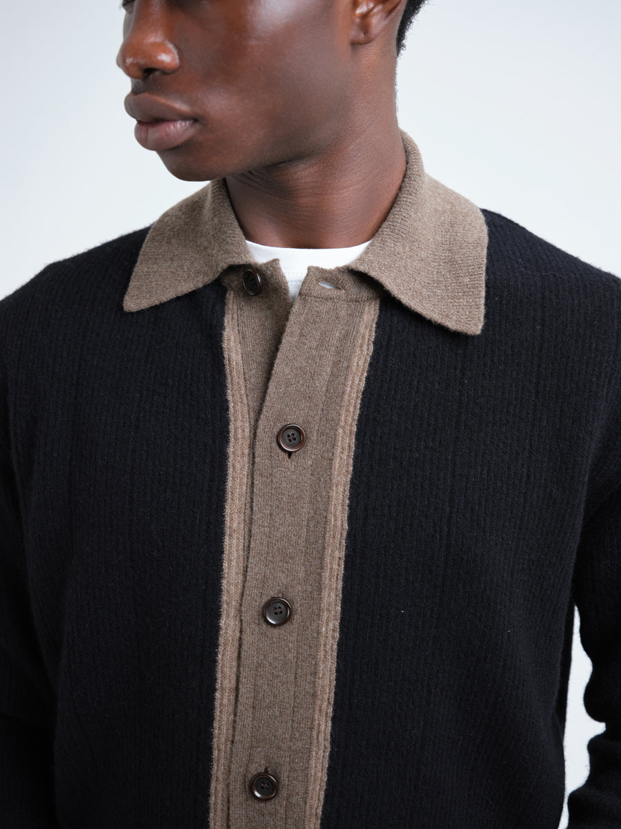 Britten Knitted Cardigan Colvin - Black