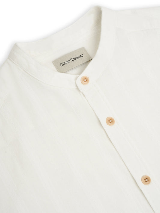 Grandad Shirt Davey - White