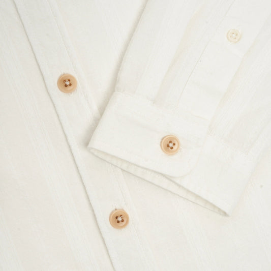 Grandad Shirt Davey - White