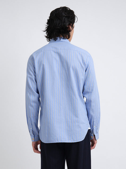 Mulvey Stripe Shirt Annette - Blue