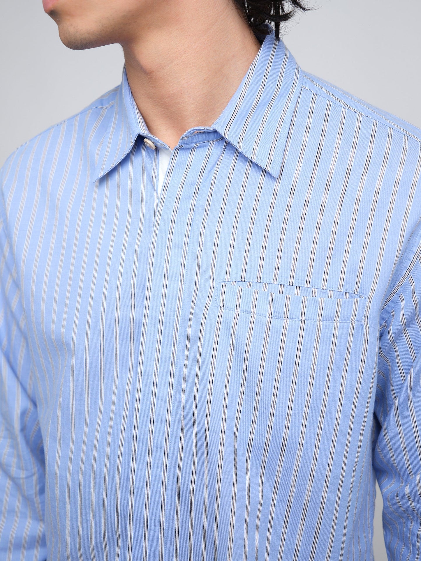 Mulvey Stripe Shirt Annette - Blue