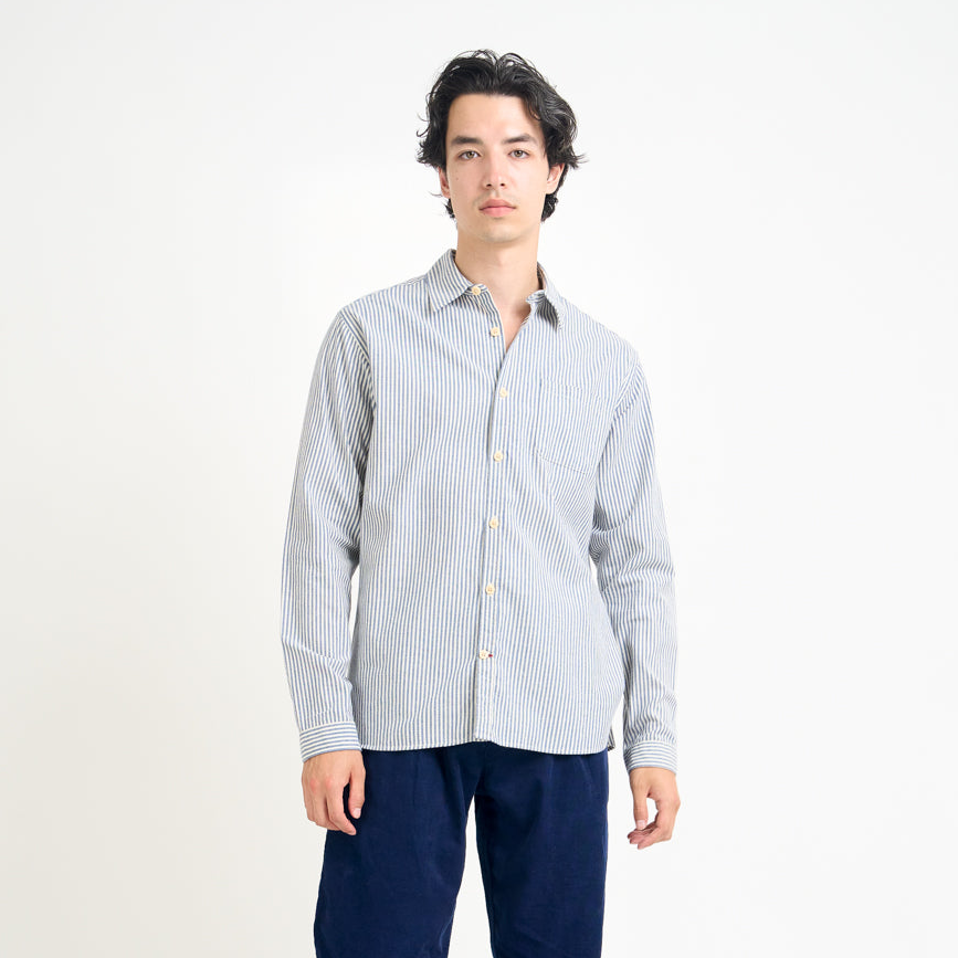 New York Special Stripe Shirt Brimham - Blue
