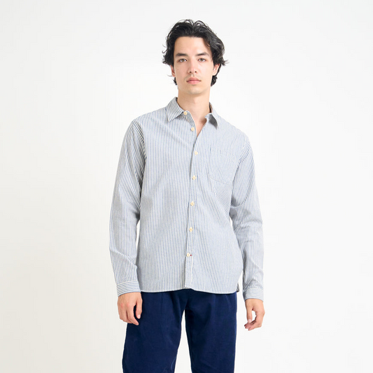 New York Special Stripe Shirt Brimham - Blue