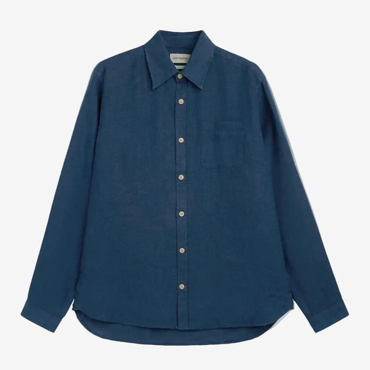 Blue shirt on a white background