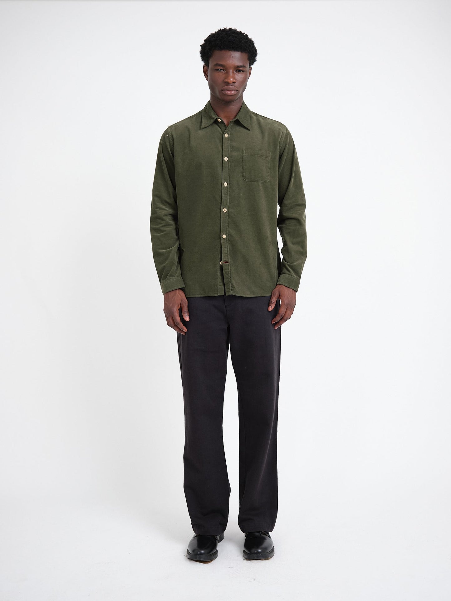 New York Special Shirt Mersey Cord - Green