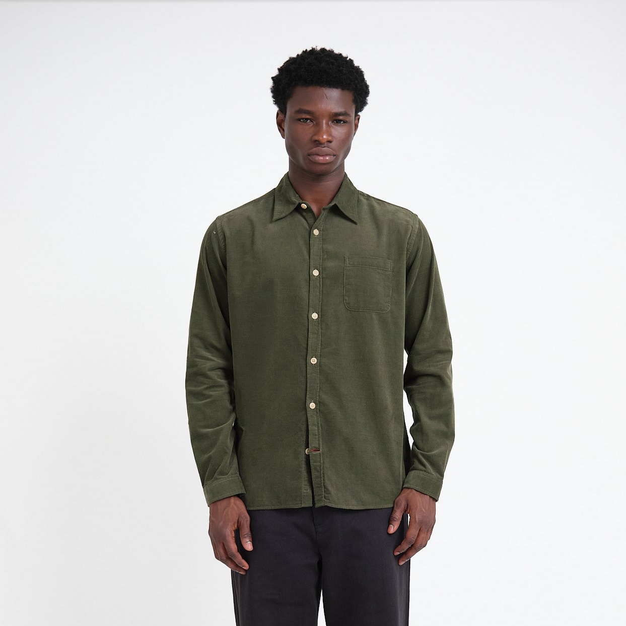 Oliver New York Special Shirt Mersey Cord - Green