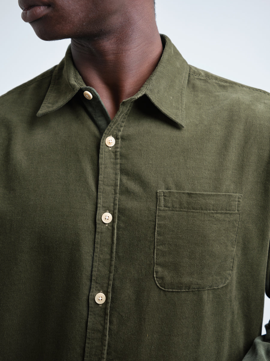 Oliver New York Special Shirt Mersey Cord - Green
