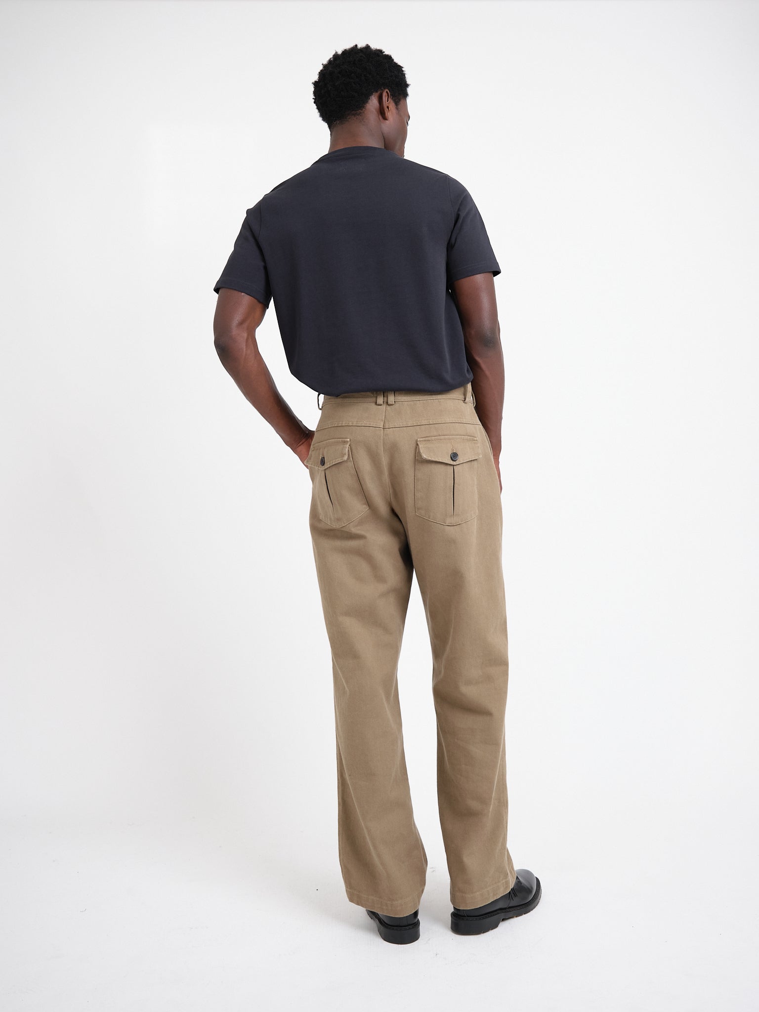 Oliver Straight Leg Utility Trousers Hester - Beige