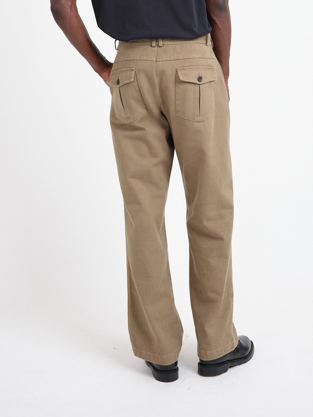 Straight Leg Utility Trousers Hester - Beige