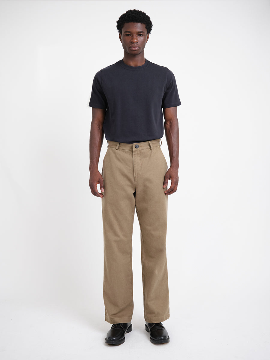 Oliver Straight Leg Utility Trousers Hester - Beige
