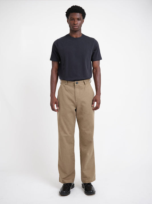 Straight Leg Utility Trousers Hester - Beige