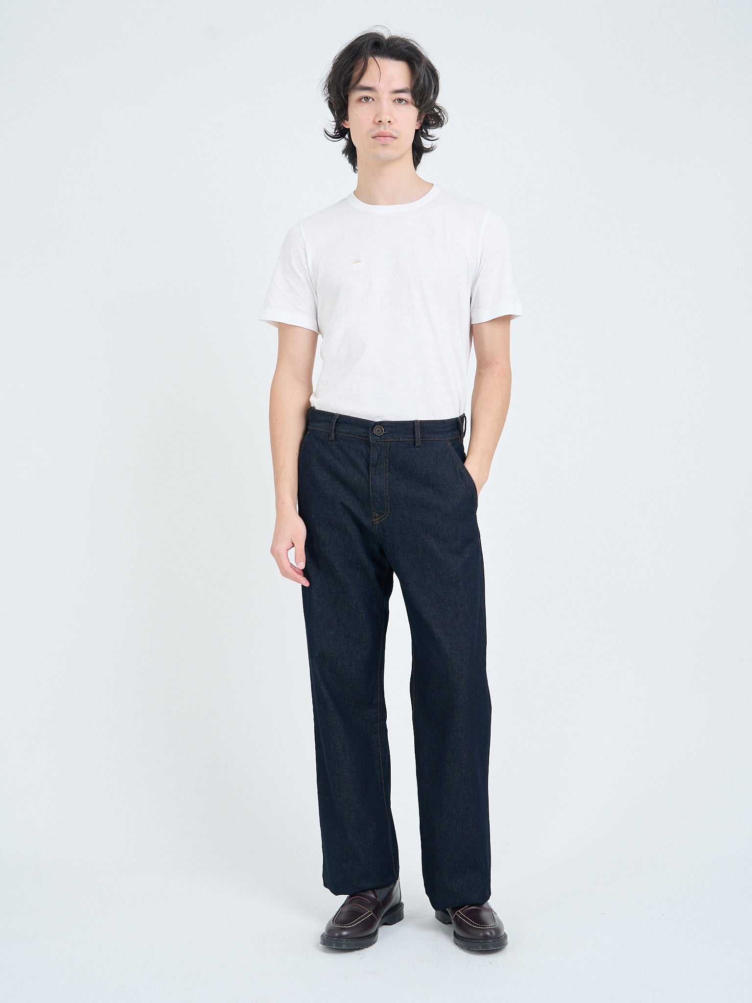 Oliver Straight Leg Utility Trousers Westall Denim - Indigo