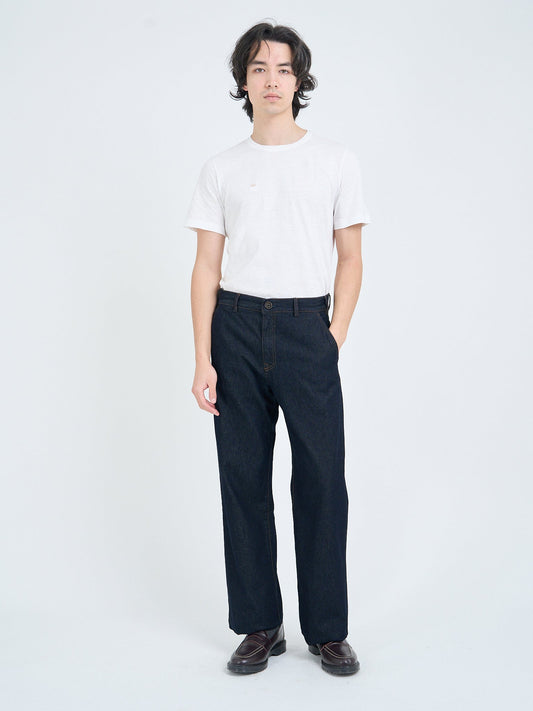 Straight Leg Utility Trousers Westall Denim - Indigo