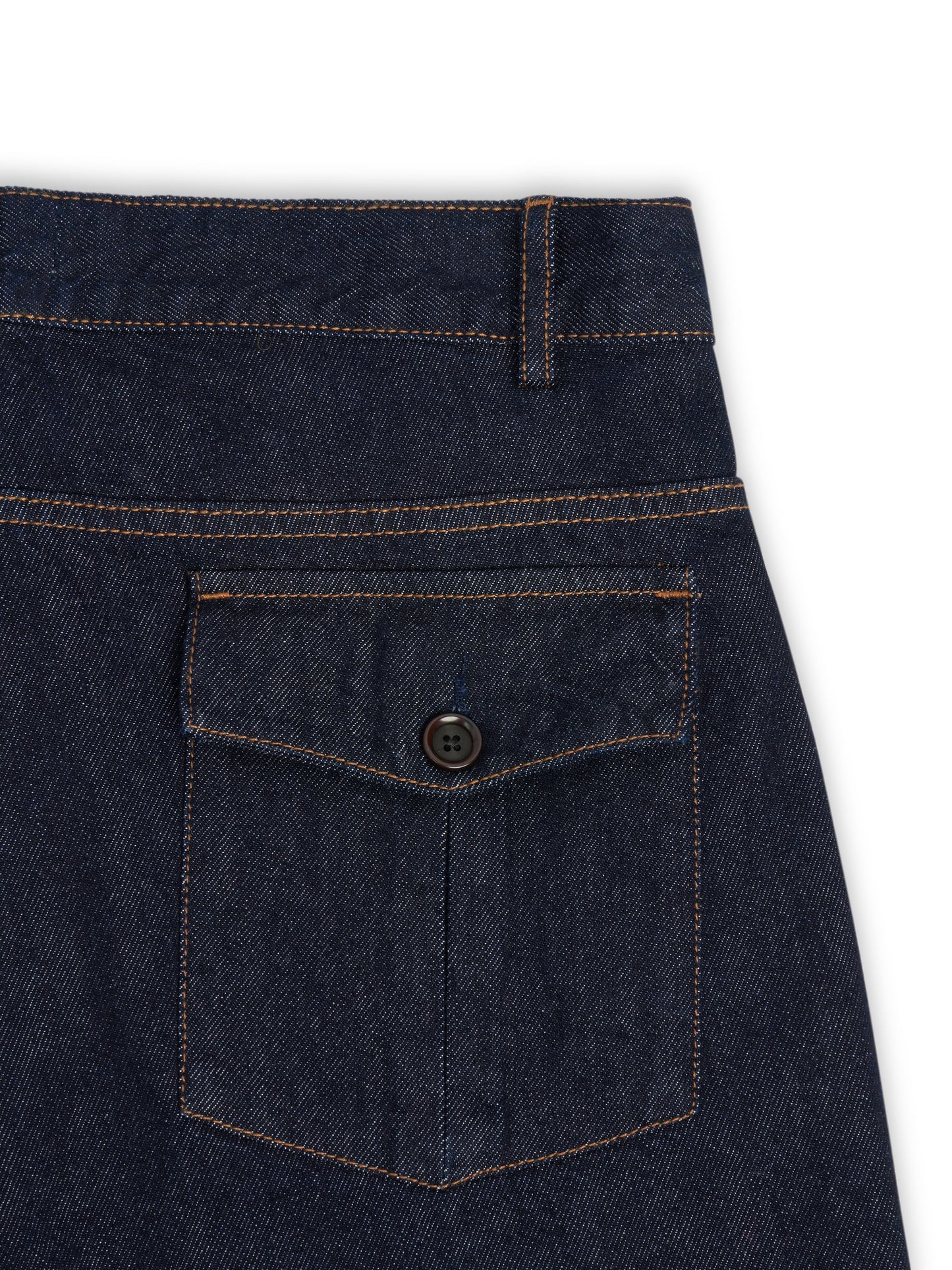 Straight Leg Utility Trousers Westall Denim - Indigo