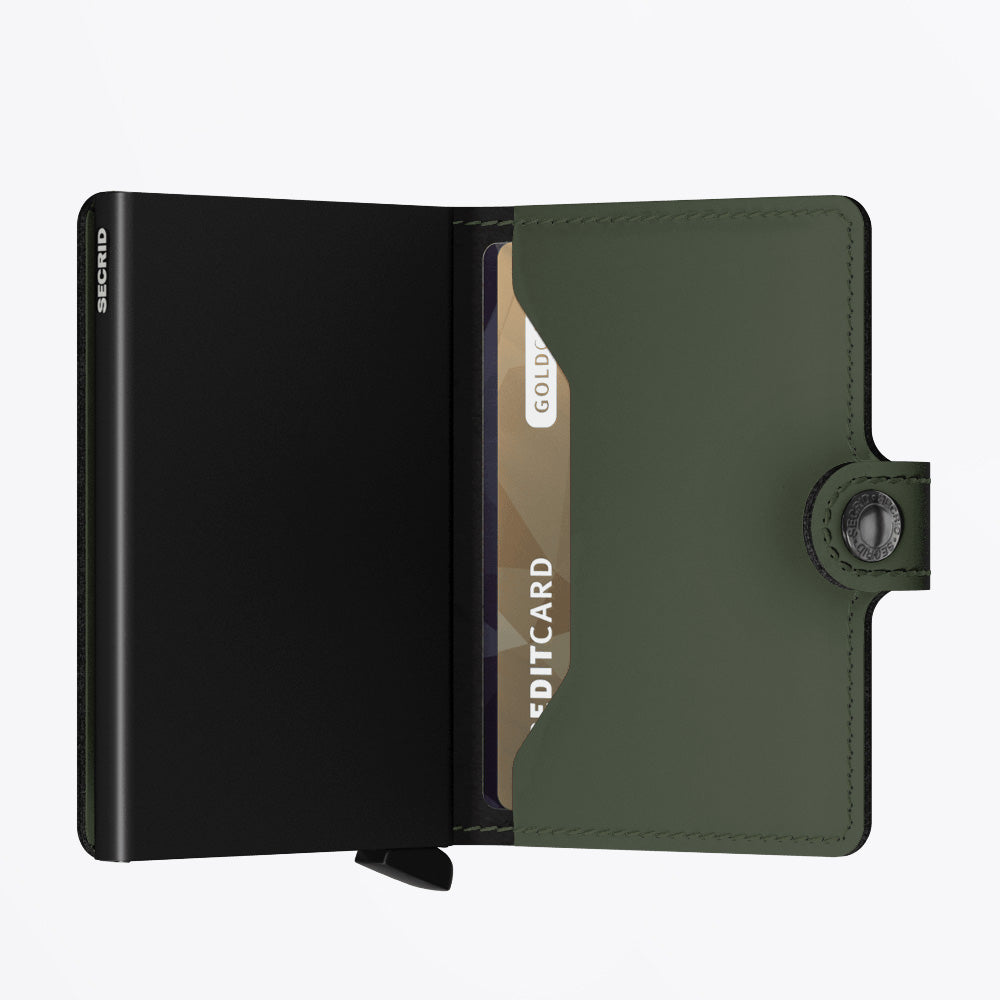 Miniwallet Matte - Green Black