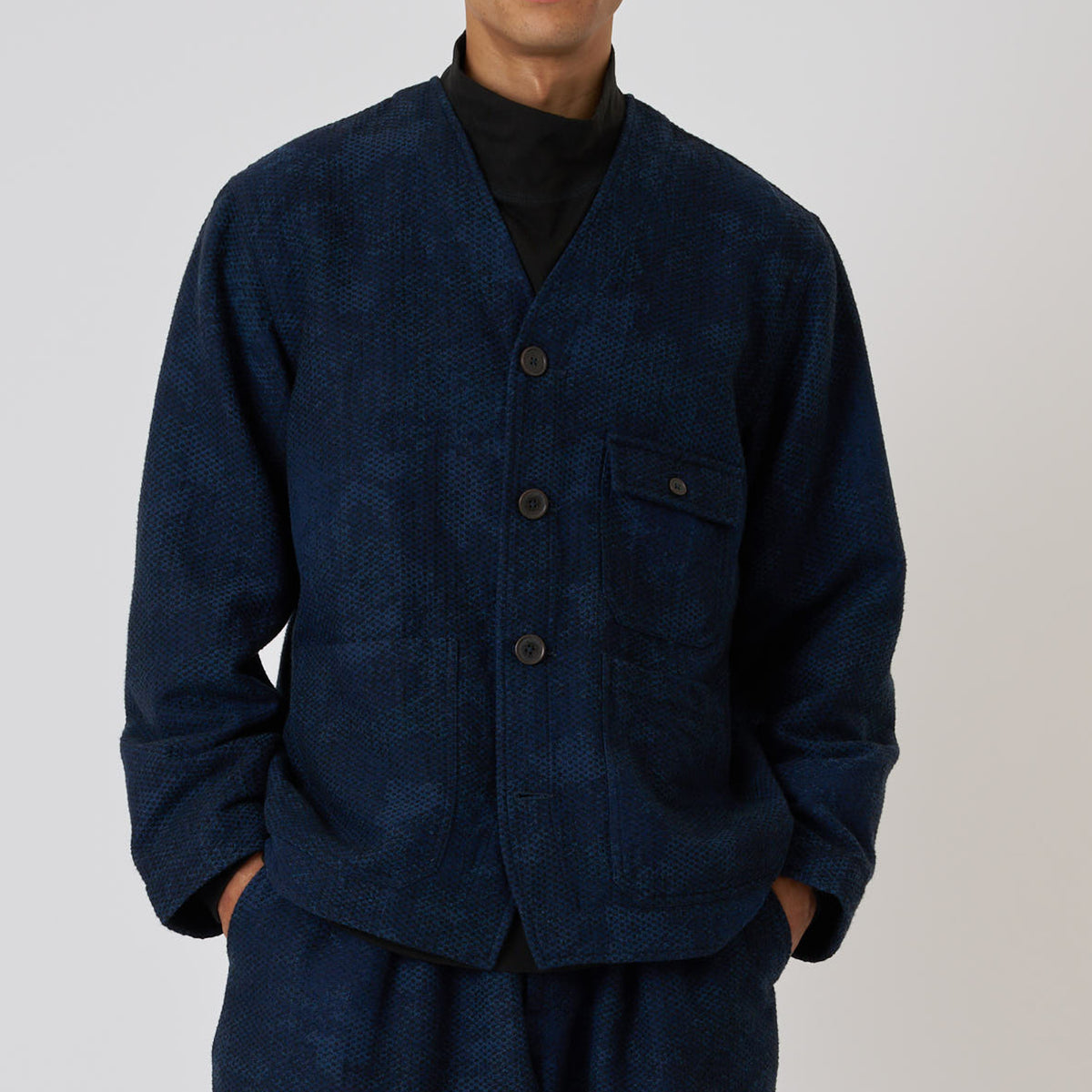 Cabin Jacket Denim Camo - Black/Indigo