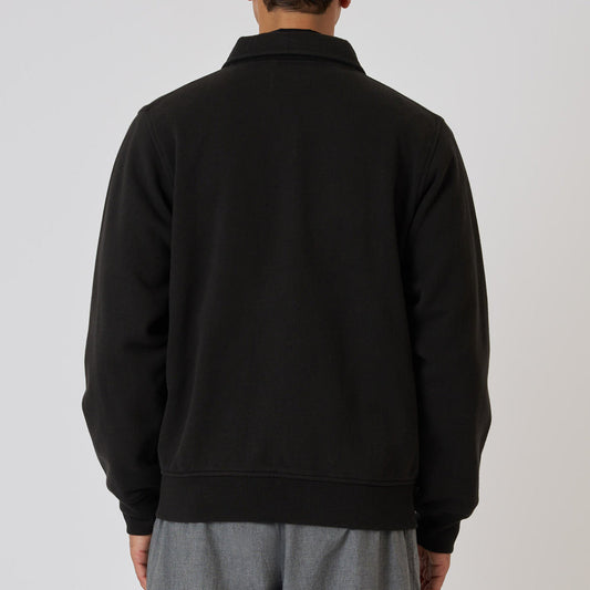 Tyler Sweat Jacket Brush Back Sweat - Black