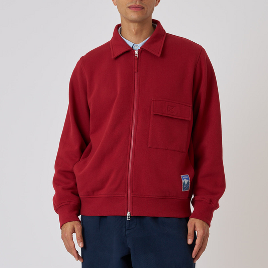 Tyler Sweat Jacket - Red