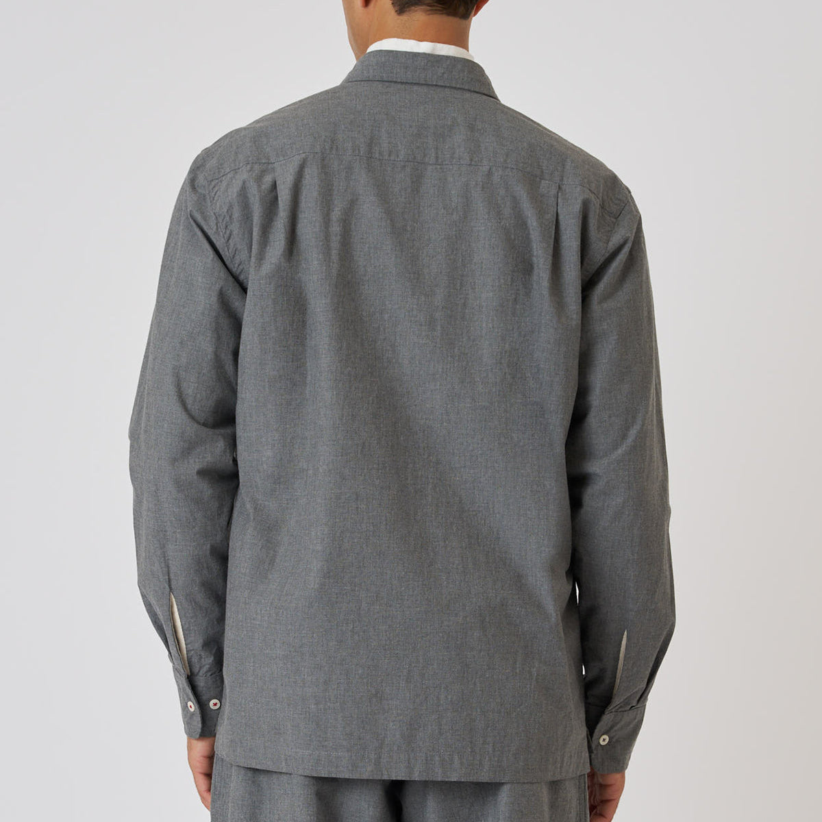 Lucky Shirt Organic Chambray- Charcoal