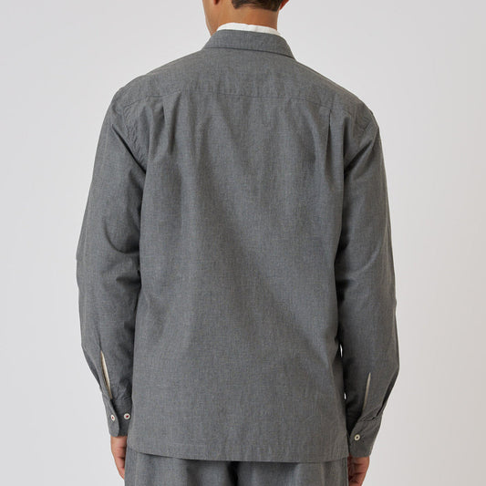 Lucky Shirt Organic Chambray- Charcoal