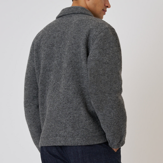 Rams Jacket Wool Fleece - Grey Marl