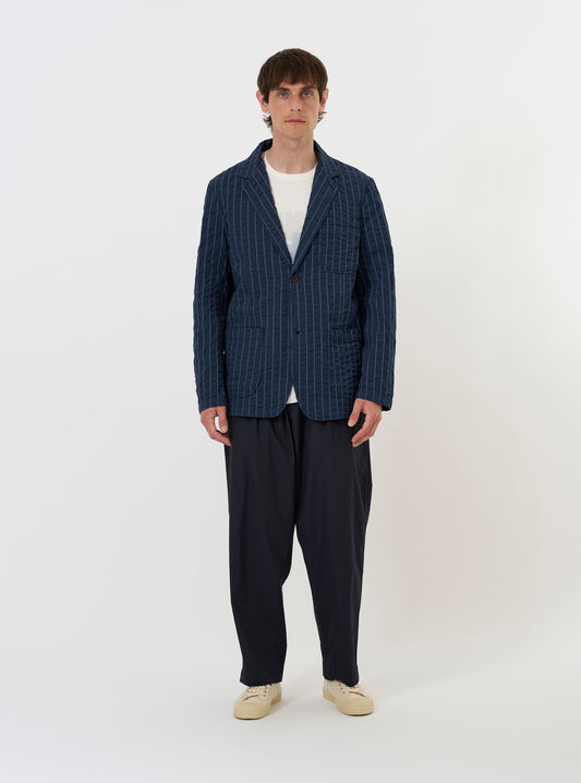 Chester Stripe Two Button Jacket - Navy