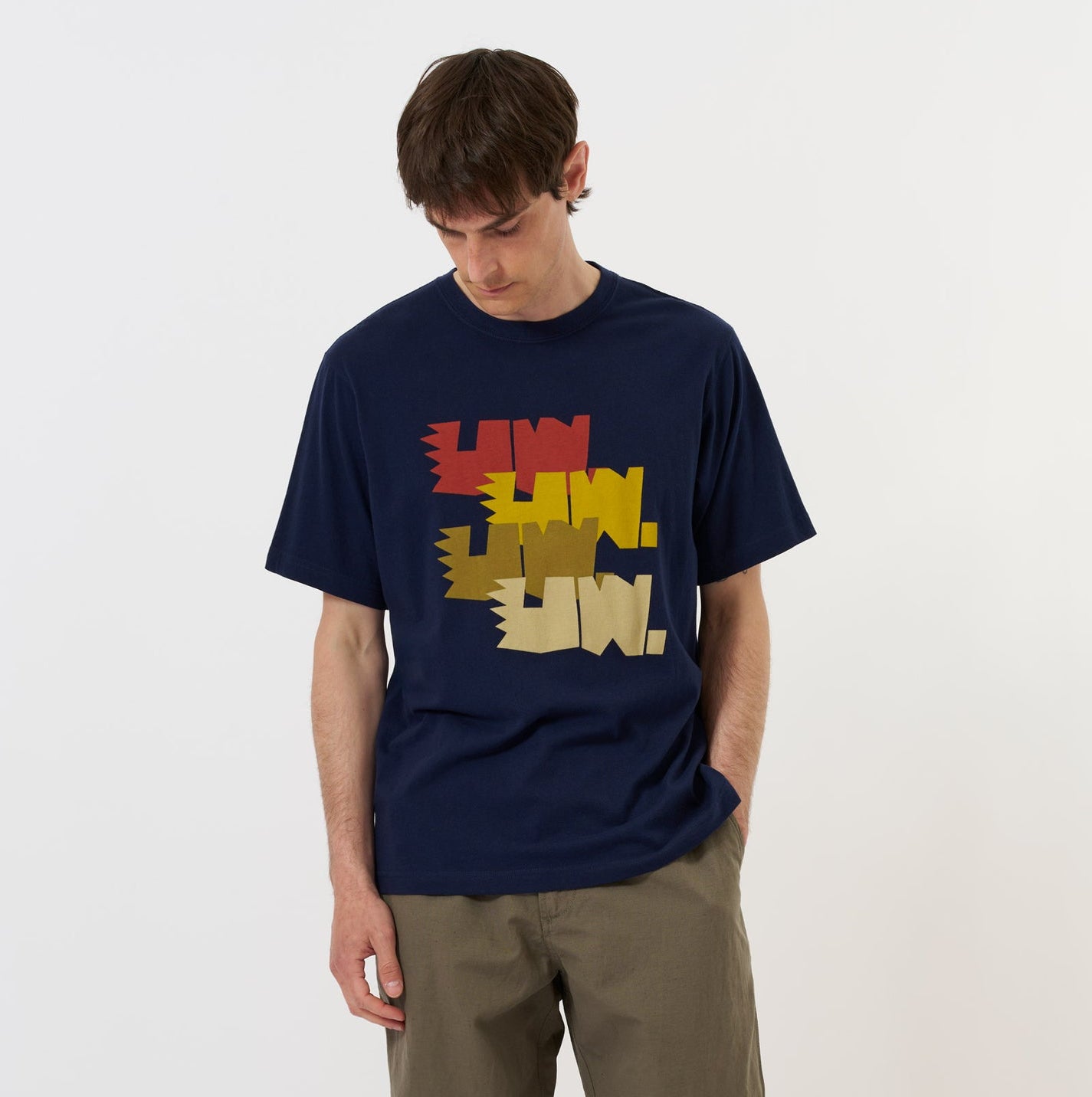 SJ Multi UW Print Tee - Navy