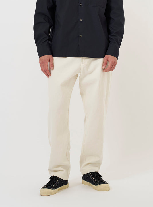 Slub Drill Dizzy Trouser - Ecru