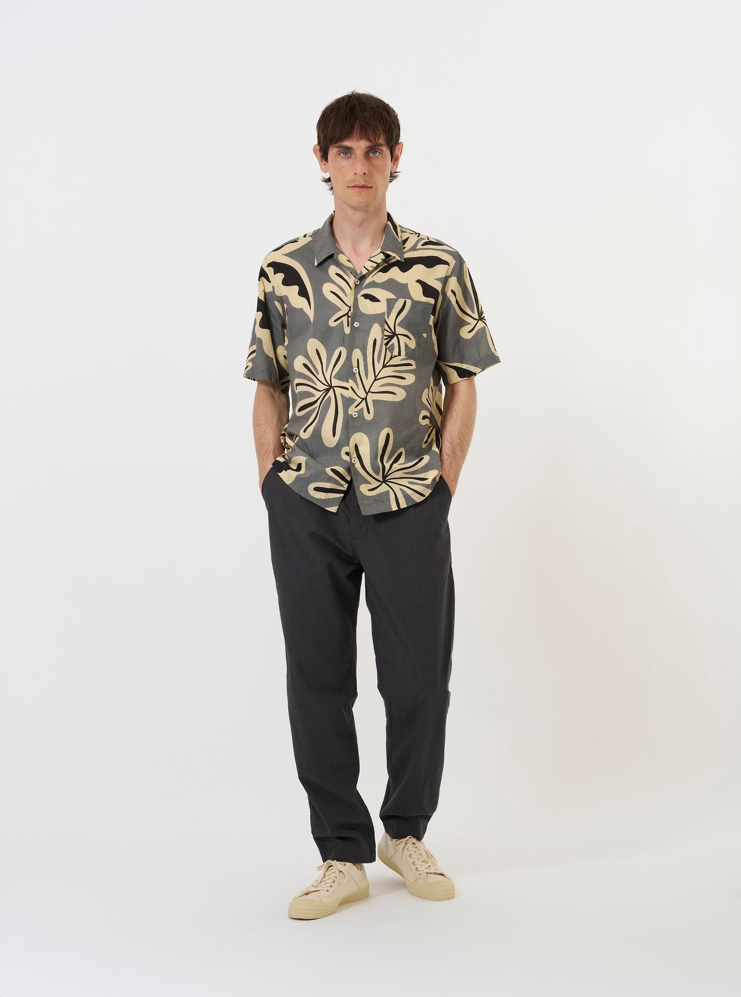 Baja Print Road Shirt - Grey