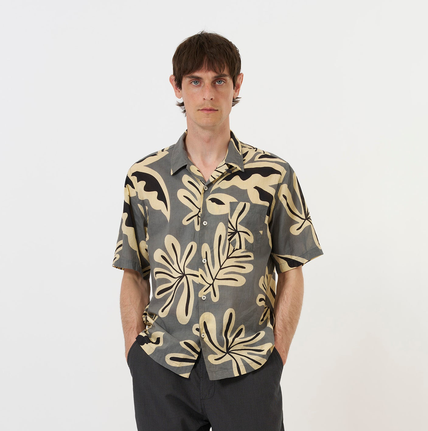 Universal Baja Print Road Shirt - Grey