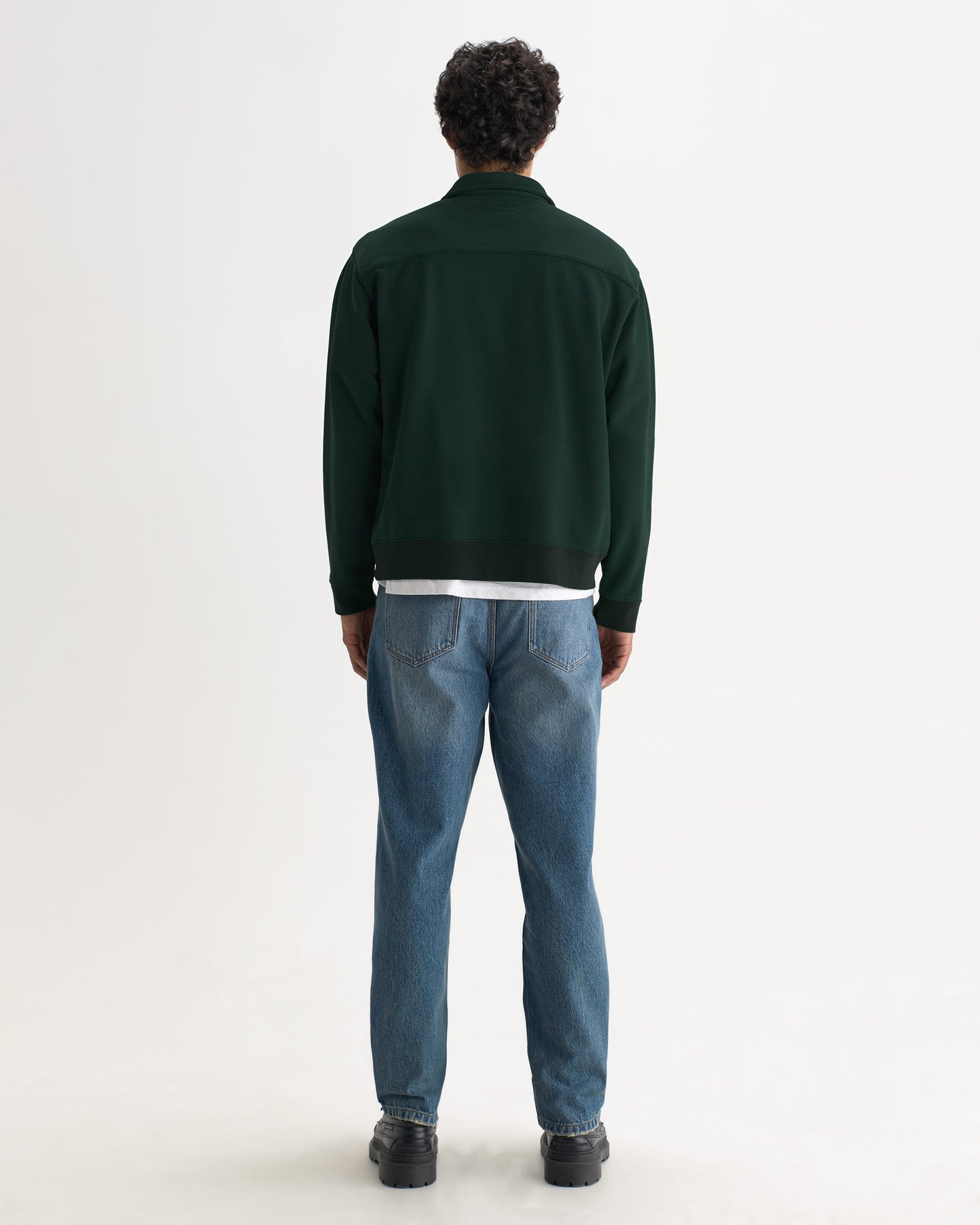 Reeve Quarter Zip Sweatshirt - Washed Green