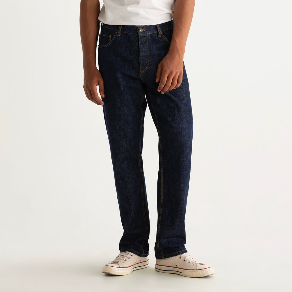Wax Russell Straight Fit Jean Selvedge Denim - Rinse Wash Blue