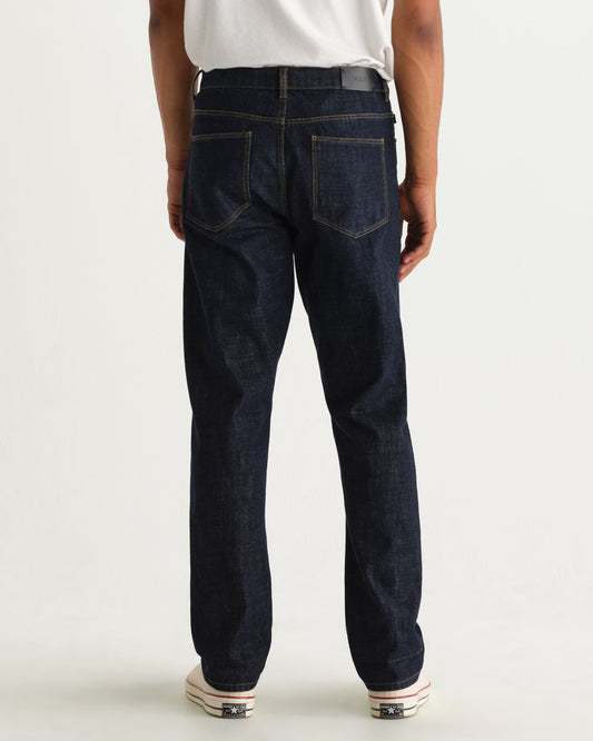 Russell Straight Fit Jean Selvedge Denim - Rinse Wash Blue